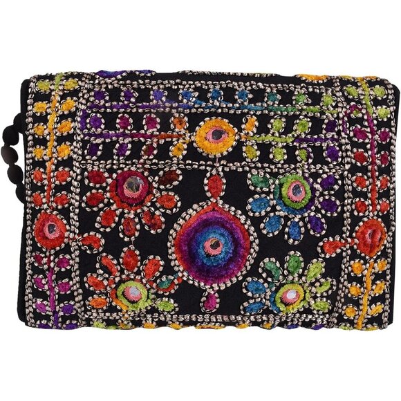 Women\'s Rajasthani Hand Embroidered Mini Craft Trade Crossbody Bag Party Gifts